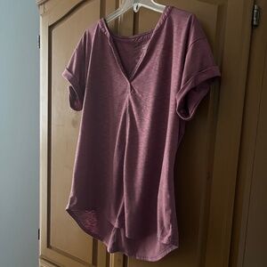 L.L. Bean Women's Streamside Tee, Short-Sleeve Splitneck